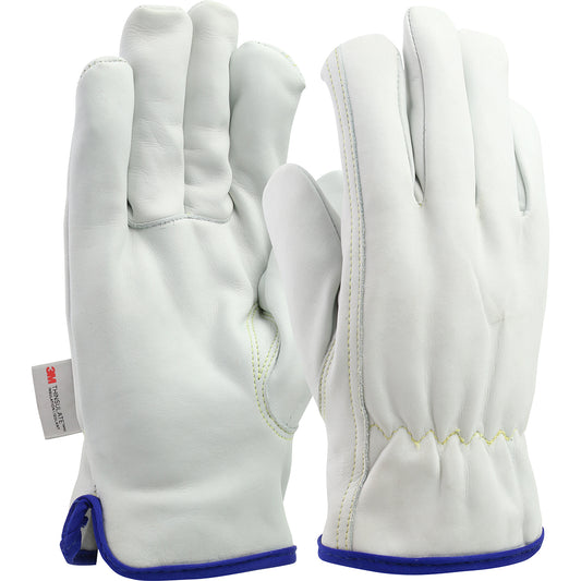 PIP 77-269 – Premium Top Grain Cowhide Leather Drivers Glove with 3M™ Thinsulate™ Lining - Keystone Thumb