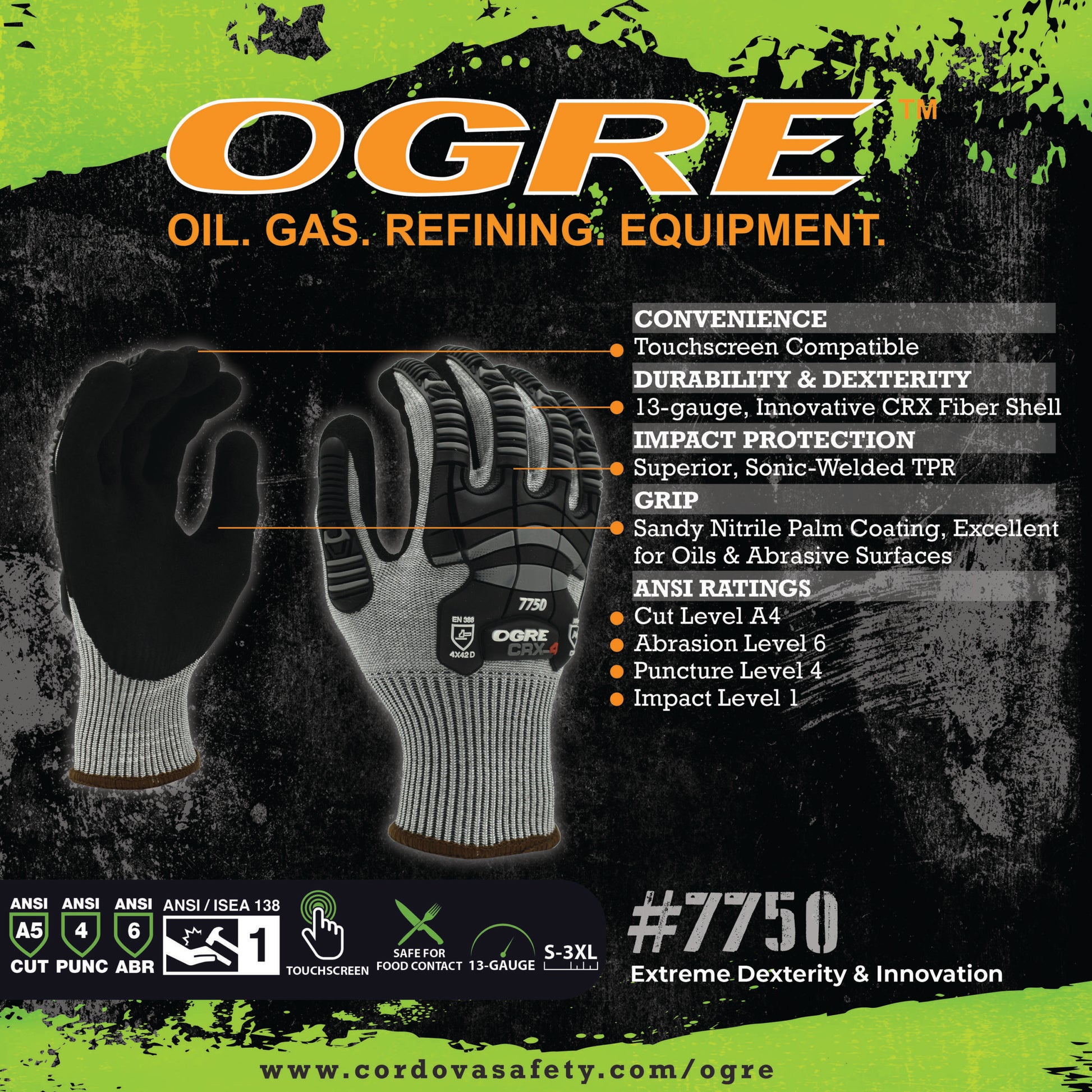 Cordova Ogre Crx-4, 13g Dark Gray Crx Fiber (no #7750 - 7750S image 3