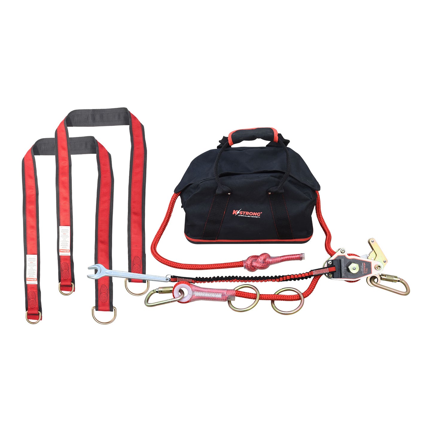 KStrong® Wrangler Jr.™ 60 ft. Adjustable 2-person Capacity Horizontal Lifeline System