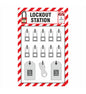 ZING Lockout Station Shadow Board, 10 Padlock - 7801