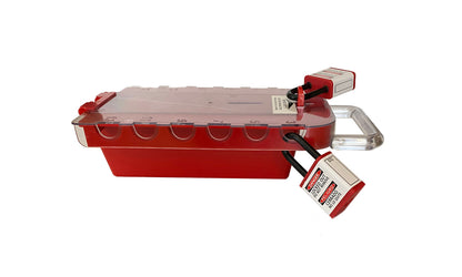 ZING Group Lockout Box, 13-Hole With Clear Lid, Plastic - official Zing product image 3