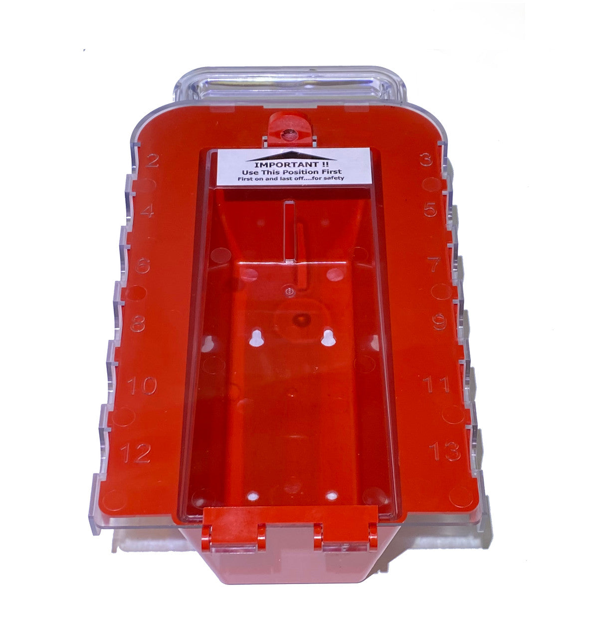 ZING Group Lockout Box, 13-Hole With Clear Lid, Plastic - official Zing product image 2
