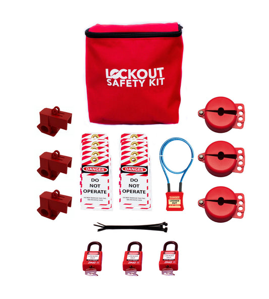 ZING Laboratory Valve Lockout Kit Deluxe - Standard And Needle Valve - official Zing product image 1