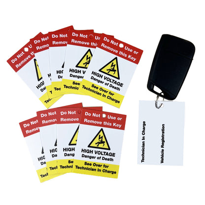 ZING Ev Key Technician Tags, 50Mm X 70Mm, 10/Pk - official Zing product image 2