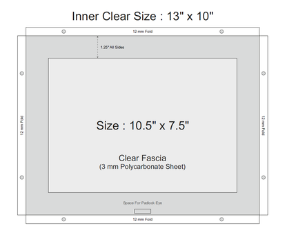 ZING Panel Lockout, Steel With Window And Adhesive Id 13X10" - official Zing product image 2
