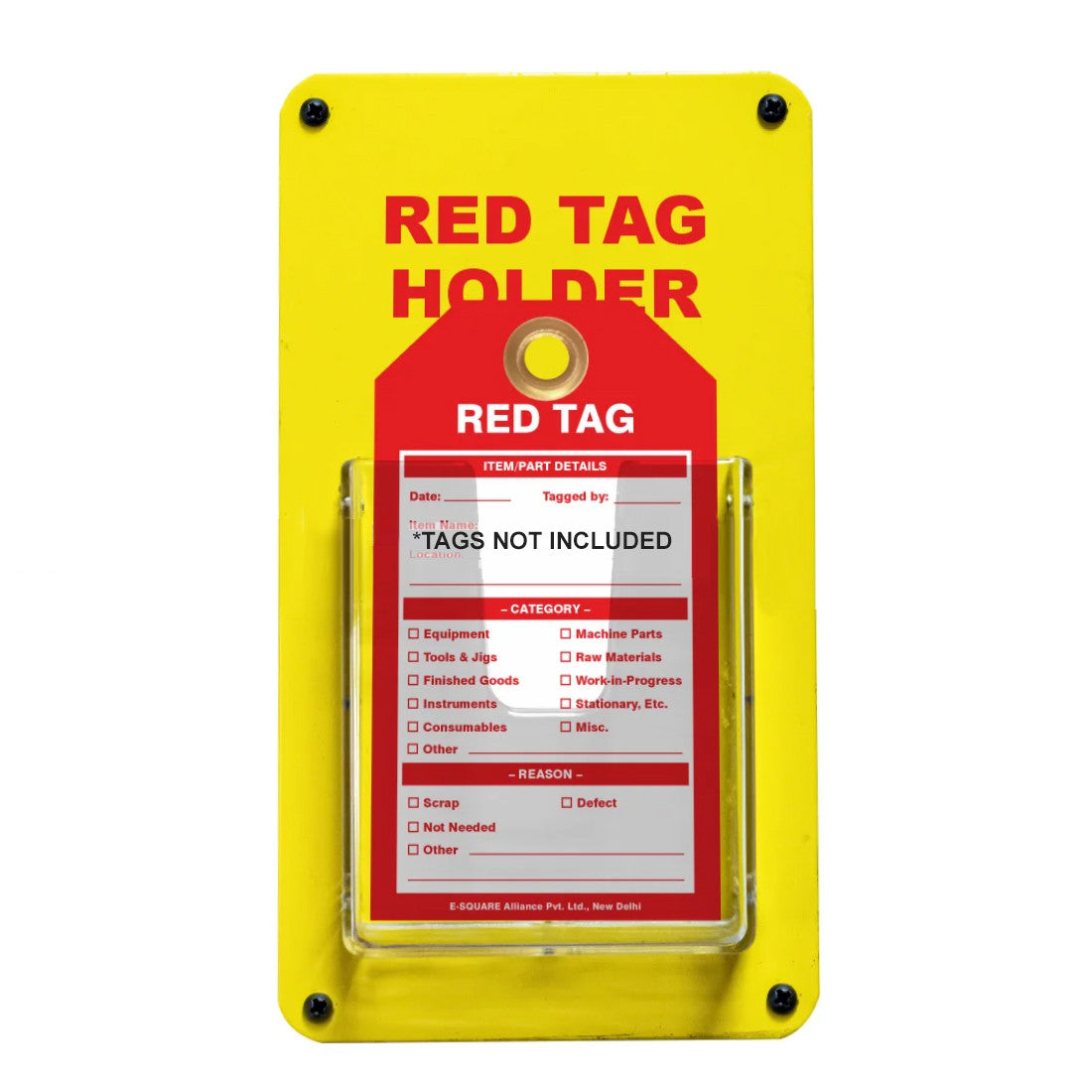 ZING Wall-Mounted 5S Tag Station With 1 Pocket - Unstocked - official Zing product image 1