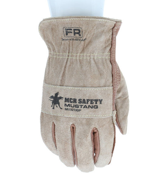 MU3213DP_ - MU3213DPL - 7908 - 360 - Leather driver work gloves – MCR Safety Group MU3213DP Mustang – grain cowskin with doub