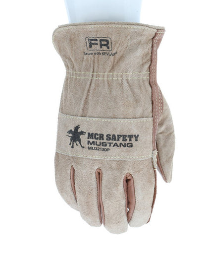 MU3213DP_ - MU3213DPL - 7908 - 360 - Leather driver work gloves – MCR Safety Group MU3213DP Mustang – grain cowskin with doub