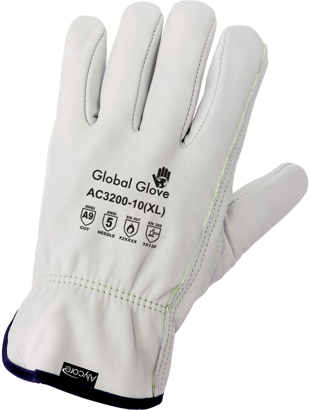 Cut AC3200 Chemical Handling Gloves - cut level A9 - tan