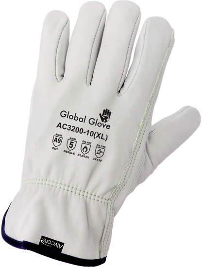Cut AC3200 Chemical Handling Gloves - cut level A9 - tan