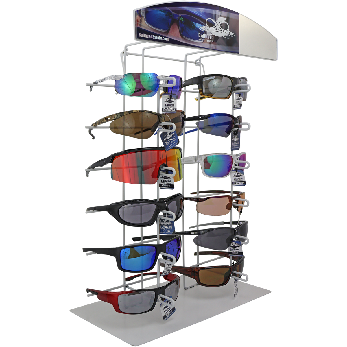 BHD12 12-Position Eyewear Display - original manufacturer photo; Each