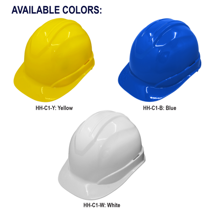 Global Glove GGS HH-C1-W Bullhead Safety Head Protection White Cap Style Hard Hat - view 2