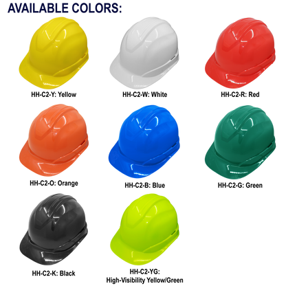 Global Glove GGS HH-C2-W Bullhead Safety Head Protection White Cap Style Hard Hat - view 3