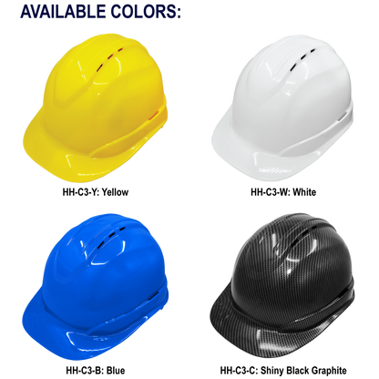 Global Glove GGS HH-C3-W Bullhead Safety Head Protection White Cap Style Hard Hat - view 3