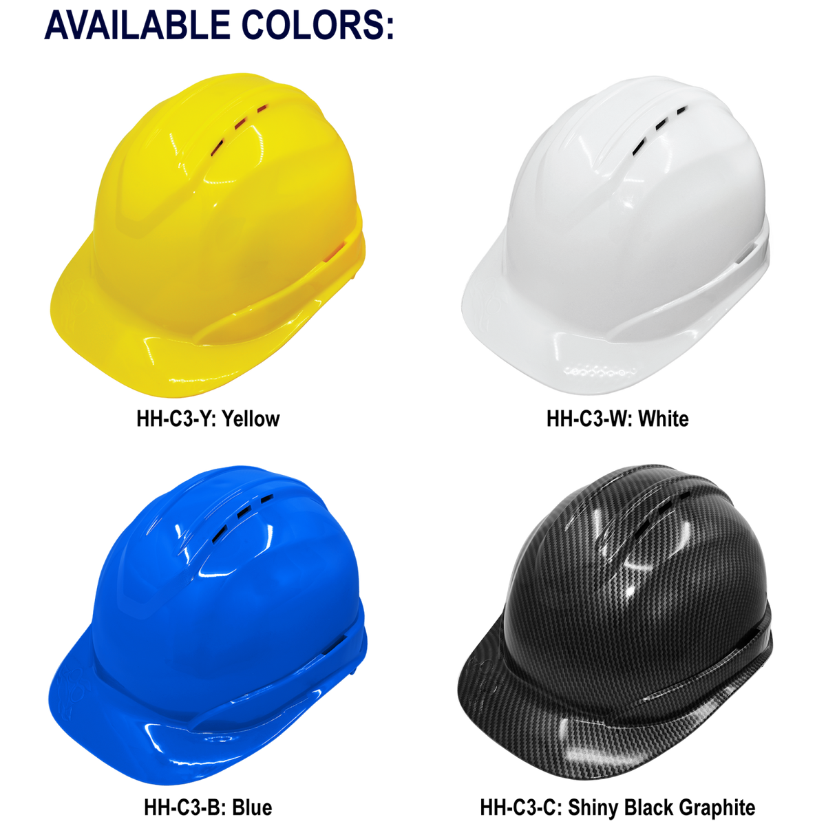 Global Glove GGS HH-C3-Y Bullhead Safety Head Protection Yellow Cap Style Hard Hat - view 3