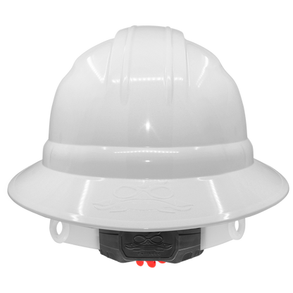Global Glove GGS HH-F1-W Bullhead Safety Head Protection White Full Brim Hard Hat - view 2