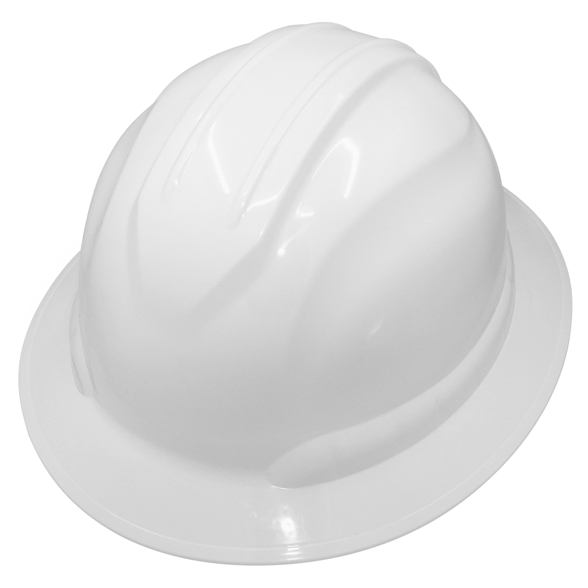 Global Glove GGS HH-F1-W Bullhead Safety Head Protection White Full Brim Hard Hat - view 4