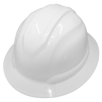 Global Glove GGS HH-F1-W Bullhead Safety Head Protection White Full Brim Hard Hat - view 4