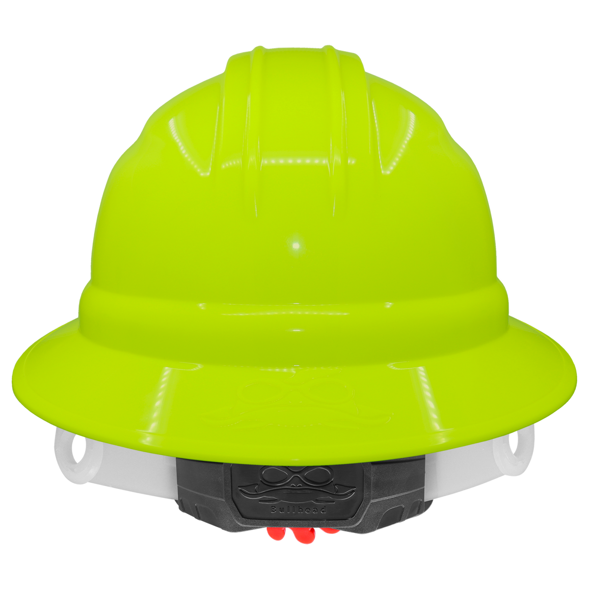 Global Glove GGS HH-F1-YG Bullhead Safety Head Protection High-Visibility Yellow/Green Full Brim Hard Hat