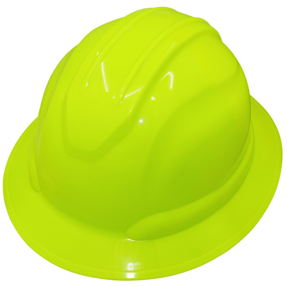 Global Glove GGS HH-F1-YG Bullhead Safety Head Protection High-Visibility Yellow/Green Full Brim Hard Hat - view 3