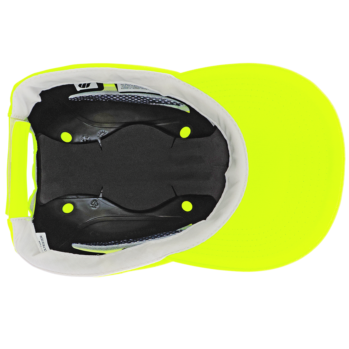 HH-H1 Yellow/Green Baseball Bump Caps - manufacturer detail 3; Pack of 6