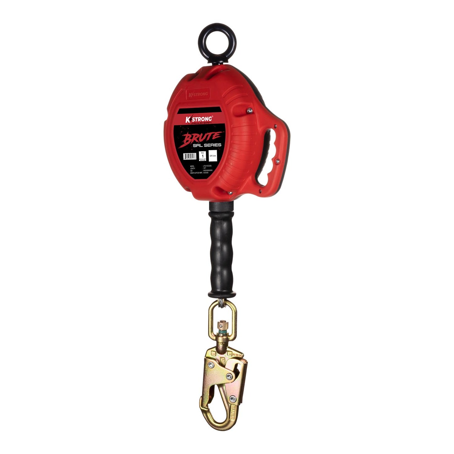 KStrong® BRUTE™ 20 ft. Galvanized Steel Cable SRL with Swivel Snap Hook. Includes Installation Carabiner and Tagline (ANSI)