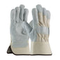 PIP 80-8800 – Heavy Premium Split Cowhide Leather Palm Glove with Canvas Back and Aramid Stitching - Rubberized Safety Cuff