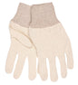 Jersey Work Gloves, Reversible Pattern, Cotton-Polyester Blend, Knit Wrist