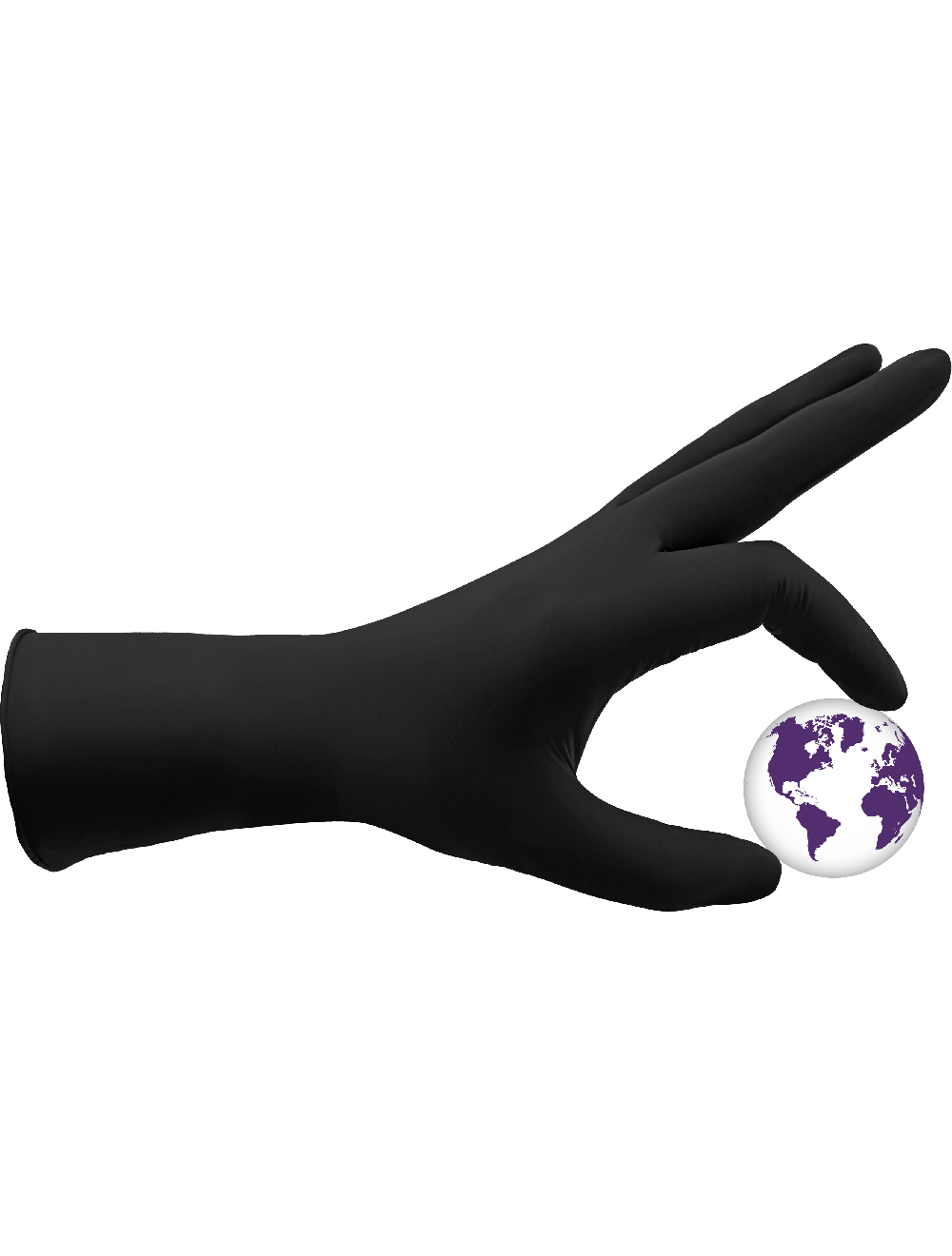 Panther-Guard® - 800F - Disposable Gloves - nitrile coating - black