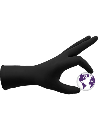 Panther-Guard® - 800F - Disposable Gloves - nitrile coating - black