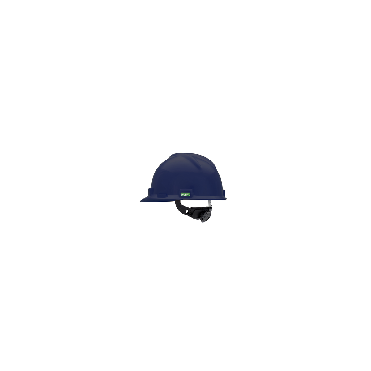 MSA V-Gard® Hard Hat Cap Style - V-Gard Slotted Cap, Dark Blue, w/Fas-Trac III Suspension