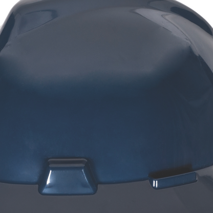 MSA V-Gard® Full Brim Hard Hats - V-Gard Slotted Full-Brim Hat, Dark Canadian Blue, w/Fas-Trac III Suspension