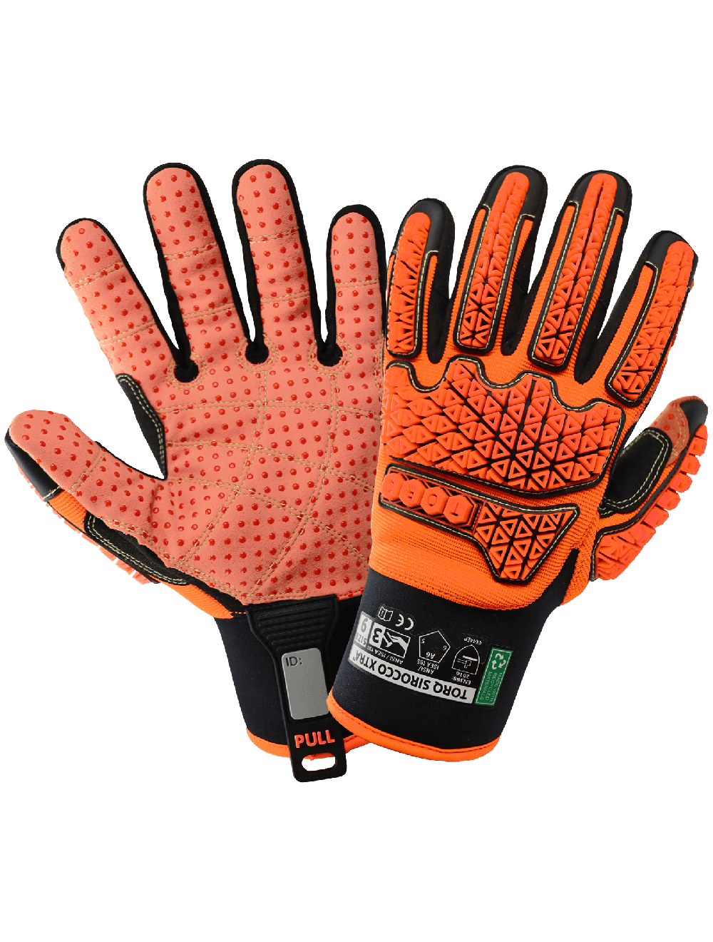 Torq Sirocco Xtra™ - SKG00121GD - Leather Palm Gloves - cut level A6 - black