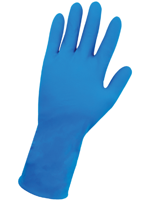 Heavyweight 805PF Disposable Gloves - nitrile - blue