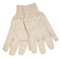 Cotton Canvas Work Gloves, Clute Pattern, Wing Thumb, Knit Wrist