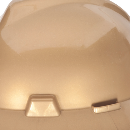 MSA V-Gard® Full Brim Hard Hats - HAT,V-GD,RATCHET,GOLD
