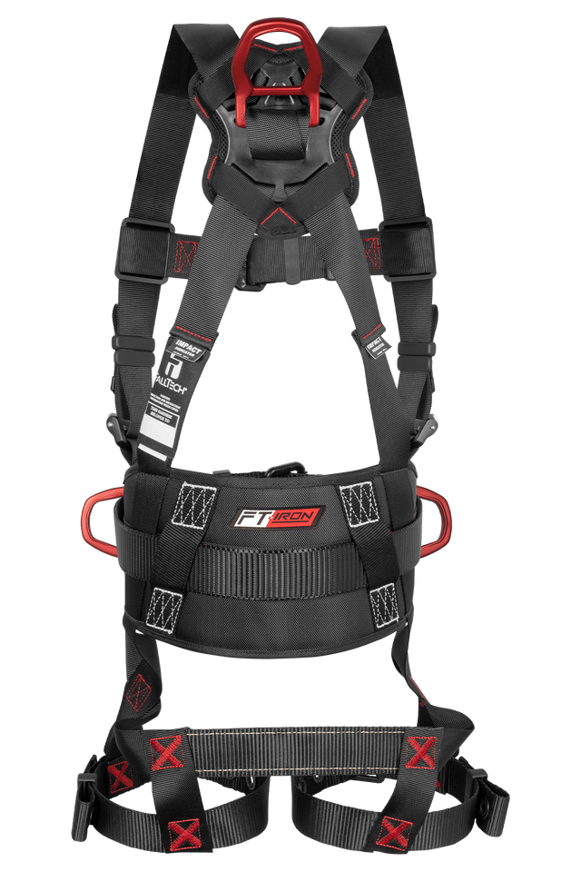 FT-Iron® 3D Construction Belted Full Body Harness, Tongue Buckle Leg Adjustments
