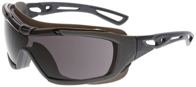 MCR Safety HB5 - Hydroblast® HB5 Series - Premium MAX6® Anti-fog Lens Coating - Soft TPR Goggle Designed Seal - ANSI D3, D4, and D5 Rated - Elastic Strap Connects to Temples - Strap Included
