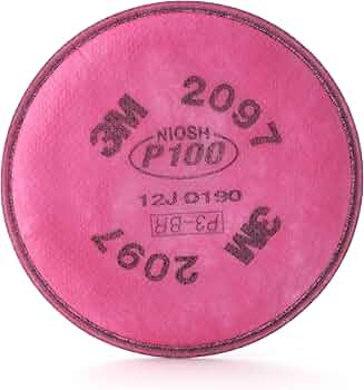 3M™ Particulate Filter 2097/07184(AAD), P100, with Nuisance Level Organic Vapor Relief 100 EA/Case