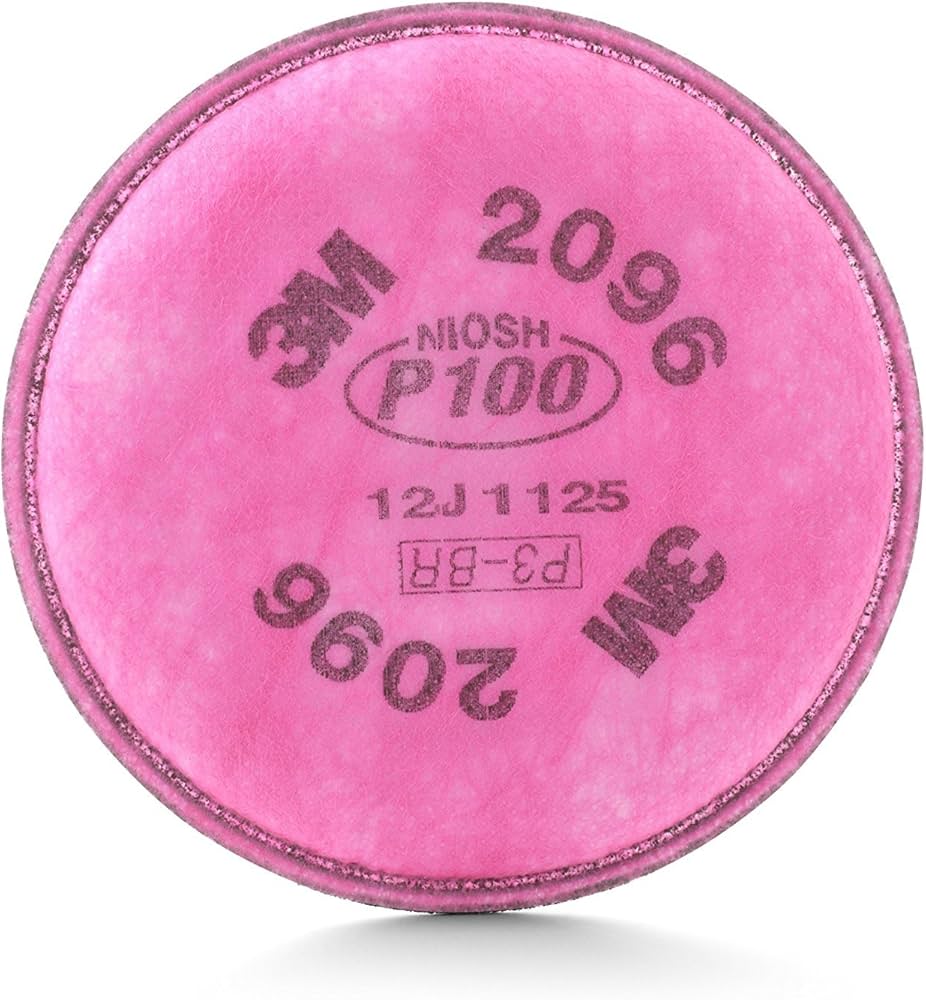 3M™ Particulate Filter 2096, P100, with Nuisance Level Acid Gas Relief 100 EA/Case