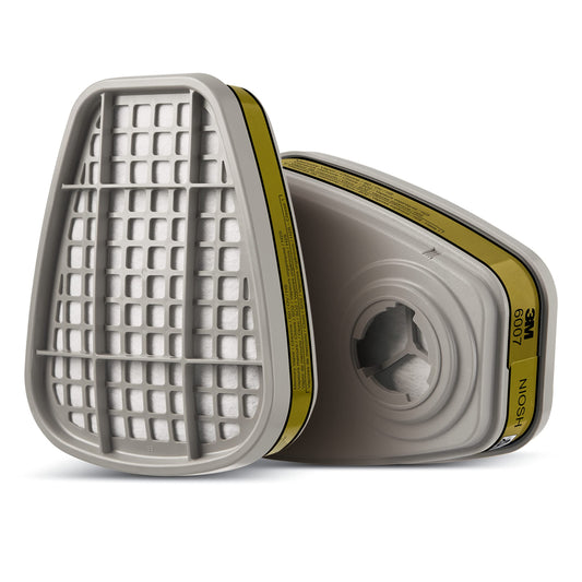 3M™ Mercury Vapor/Organic Vapor/Acid Gas Cartridge 6007, 2 CQ / PK