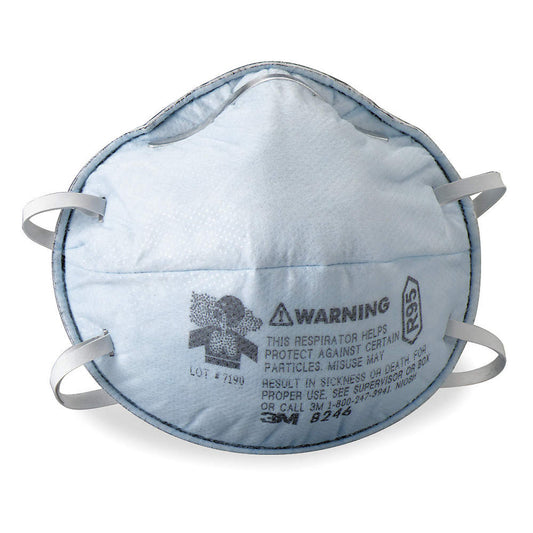 3M™ Particulate Respirator 8246, R95, with Nuisance Level Acid Gas Relief 20 EA / BX