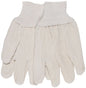 Cotton Canvas Work Gloves, 12 oz Heavyweight, Clute Pattern, Knit Wrist