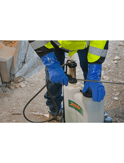 FrogWear® - 8490 - Chemical Handling Gloves - pvc coating - blue