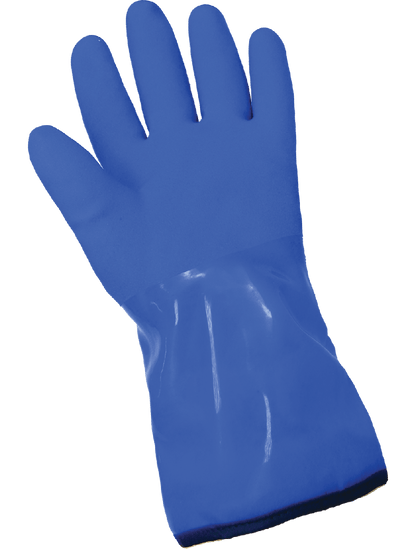 FrogWear® - 8490 - Chemical Handling Gloves - pvc coating - blue