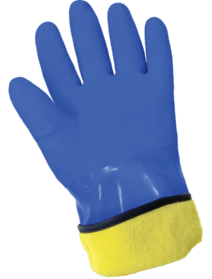 FrogWear® - 8490 - Chemical Handling Gloves - pvc coating - blue