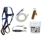 FallTech Roofer's Kit with Hinged Reusable Anchor and Trailing Anti-panic Rope Adjuster product image