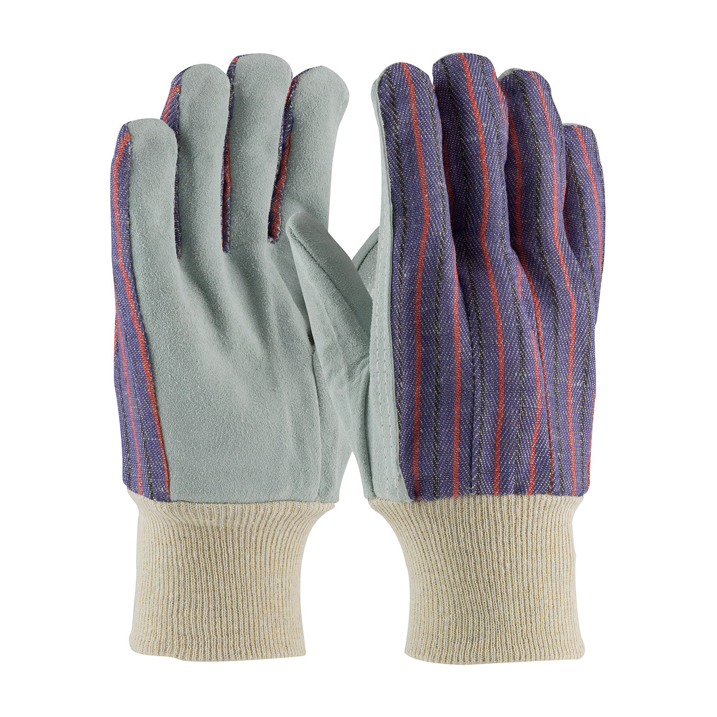 PIP 86-4104 – Regular Grade Split Cowhide Leather Palm Glove with Fabric Back - Men’s