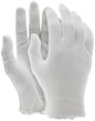 Inspection Gloves, Polyester-Cotton Lisle Blend, Reversible, Unhemmed