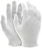 Cotton Lisle Inspector Gloves, Medium Weight, Reversible, Hemmed